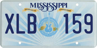 MS license plate XLB159