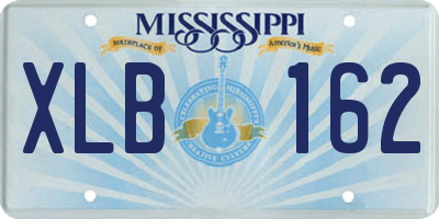 MS license plate XLB162