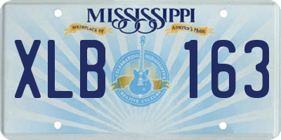 MS license plate XLB163