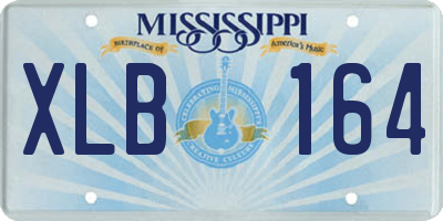 MS license plate XLB164