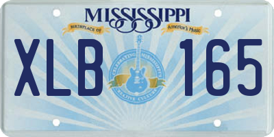 MS license plate XLB165