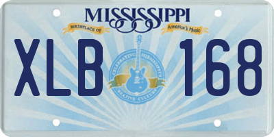 MS license plate XLB168