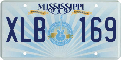 MS license plate XLB169