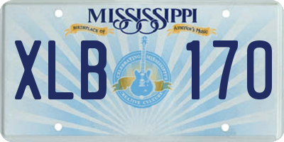MS license plate XLB170
