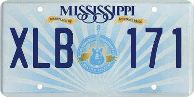 MS license plate XLB171