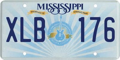 MS license plate XLB176