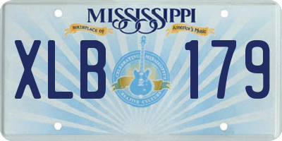 MS license plate XLB179