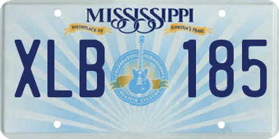 MS license plate XLB185