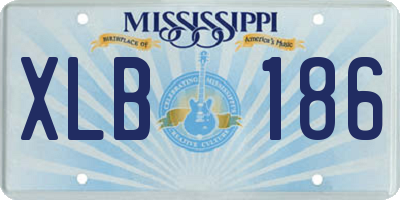 MS license plate XLB186