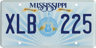 MS license plate XLB225