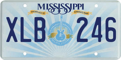 MS license plate XLB246