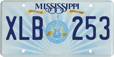 MS license plate XLB253