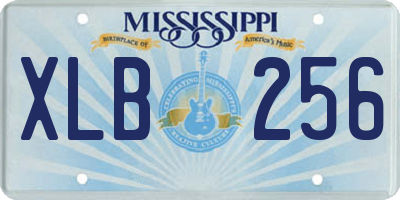 MS license plate XLB256