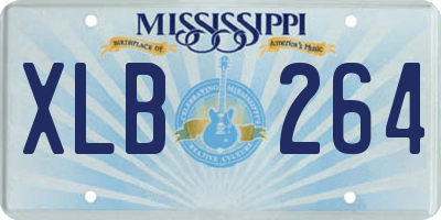 MS license plate XLB264