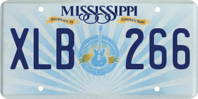 MS license plate XLB266