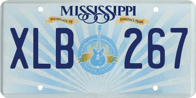 MS license plate XLB267