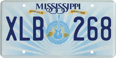 MS license plate XLB268