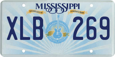 MS license plate XLB269