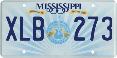 MS license plate XLB273