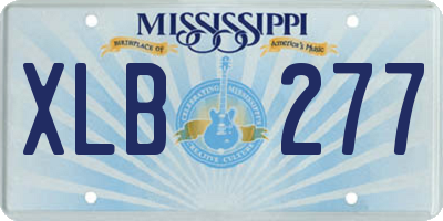 MS license plate XLB277