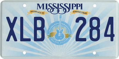 MS license plate XLB284