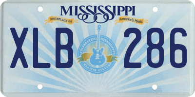 MS license plate XLB286