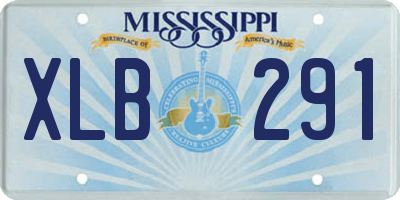 MS license plate XLB291