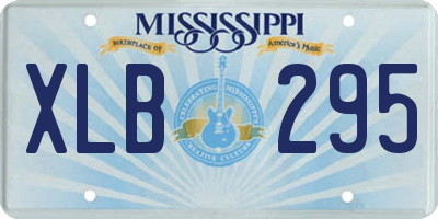 MS license plate XLB295