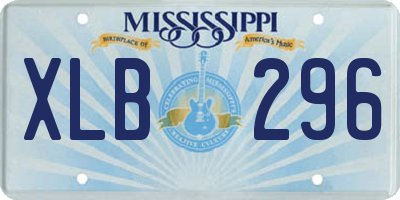 MS license plate XLB296