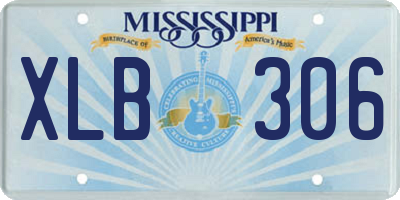 MS license plate XLB306