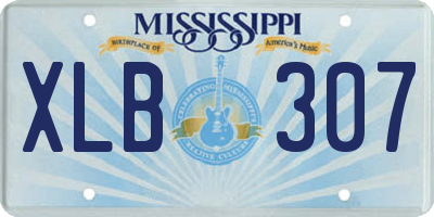 MS license plate XLB307