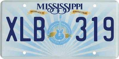 MS license plate XLB319