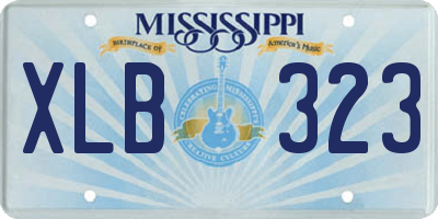 MS license plate XLB323