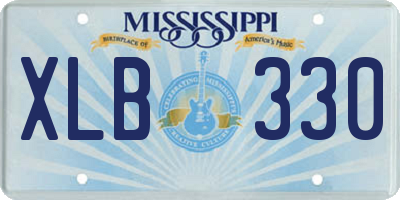 MS license plate XLB330