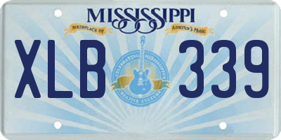 MS license plate XLB339