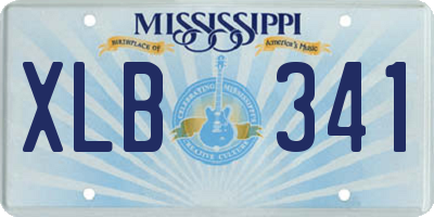 MS license plate XLB341