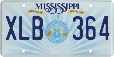 MS license plate XLB364