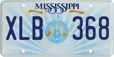 MS license plate XLB368