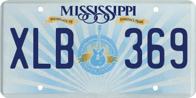 MS license plate XLB369