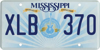 MS license plate XLB370