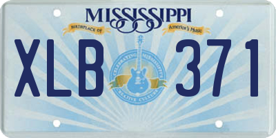 MS license plate XLB371