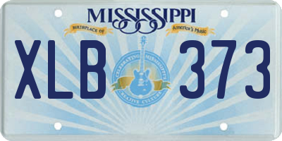 MS license plate XLB373