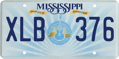MS license plate XLB376