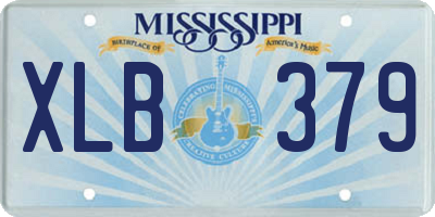 MS license plate XLB379