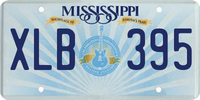 MS license plate XLB395