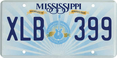 MS license plate XLB399