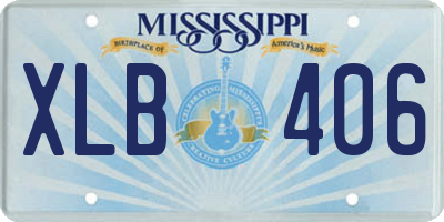 MS license plate XLB406