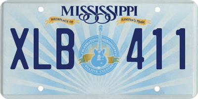 MS license plate XLB411
