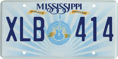 MS license plate XLB414