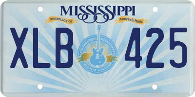 MS license plate XLB425